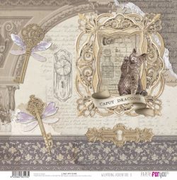 PFY-13193 - Papel Scrap doble cara 180gr 12"x12" (Wizarding Adventure II)- pack 12 ud.