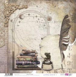 PFY-13194 - Papel Scrap doble cara 180gr 12"x12" (Wizarding Adventure II)- pack 12 ud.