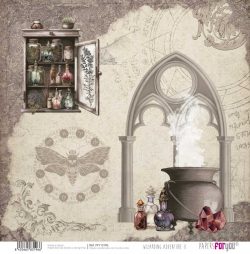 PFY-13196 - Papel Scrap doble cara 180gr 12"x12" (Wizarding Adventure II)- pack 12 ud.