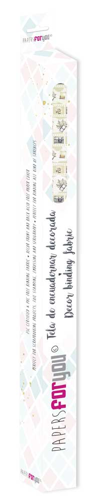 CPFY-12693 - Caja Tela Encuadernar Decorada 70x50cm (Wedding Day III) - pack 6 ud.