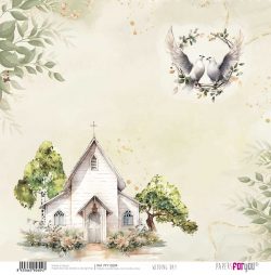 PFY-12604 - Papel Scrap doble cara 180gr 12"x12" (Wedding Day)- pack 12 ud.