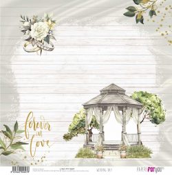 PFY-12607 - Papel Scrap doble cara 180gr 12"x12" (Wedding Day)- pack 12 ud.