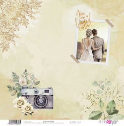 PFY-12608 - Papel Scrap doble cara 180gr 12"x12" (Wedding Day)- pack 12 ud.