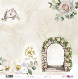 PFY-12611 - Papel Scrap doble cara 180gr 12"x12" (Wedding Day)- pack 12 ud.