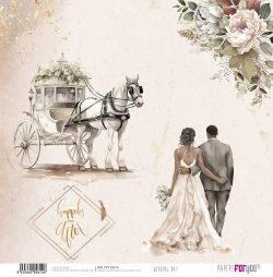 PFY-12614 - Papel Scrap doble cara 180gr 12"x12" (Wedding Day)- pack 12 ud.