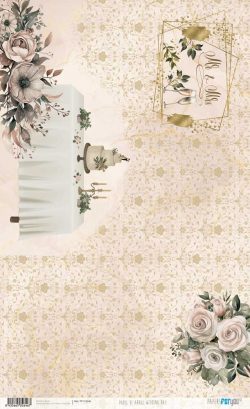 PFY-12646 - Papel de Arroz 54x33 cm 25-30 gr. (Wedding Day)- pack 6 ud.