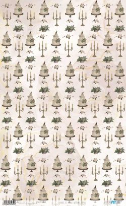 PFY-12652 - Papel de Arroz 54x33 cm 25-30 gr. (Wedding Day)- pack 6 ud.