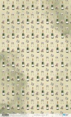 PFY-12657 - Papel de Arroz 54x33 cm 25-30 gr. (Wedding Day)- pack 6 ud.