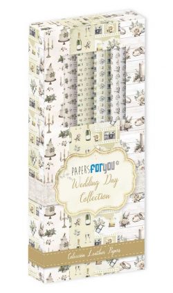 PFY-12685 - Kit Leather Paper 4 pzs 32,5×30 cm (Wedding Day)
