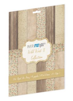 PFY-12917 - Colección  de  4 Papeles Arroz 54x33 cm 25-30 gr. (Wild West II)- pack 4 ud.