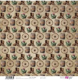 PFY-12963 - Papel Scrap Vellum 90gr (Wild West)- pack 12 ud.