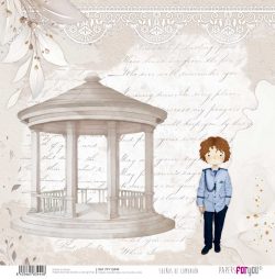 PFY-13444 - Papel Scrap doble cara 180gr 12"x12" (Sueños De Comunión Niño Pelirrojo)- pack 12 ud.