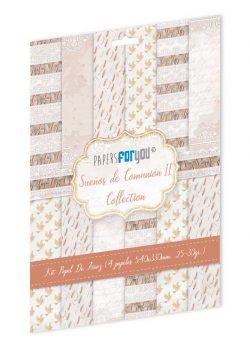 PFY-13538 - Colección de 4 Papeles Arroz 54x33 cm 25-30 gr. (Sueños De Comunión Fondos Niño Pelirrojo) - pack 4 ud.