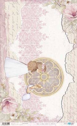 PFY-13541 - Papel Arroz 54x33 cm 25-30 gr. (Sueños De Comunión Niña Rubia) - pack 6 ud.