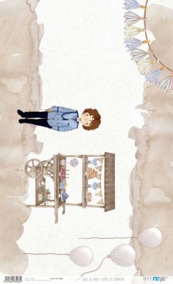 PFY-13586 - Papel Arroz 54x33 cm 25-30 gr.  (Sueños De Comunión Niño Pelirrojo) - pack 6 ud.