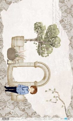 PFY-13587 - Papel Arroz 54x33 cm 25-30 gr.  (Sueños De Comunión Niño Pelirrojo) - pack 6 ud.