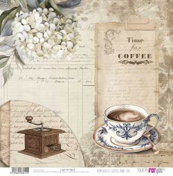 PFY-13614 - Papel Scrap doble cara 180gr 12"x12" (Home&Deco Coffee and Tea)- pack 12 ud.