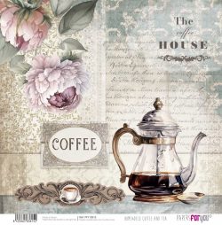 PFY-13615 - Papel Scrap doble cara 180gr 12"x12" (Home&Deco Coffee and Tea)- pack 12 ud.