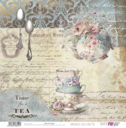 PFY-13621 - Papel Scrap doble cara 180gr 12"x12" (Home&Deco Coffee and Tea)- pack 12 ud.