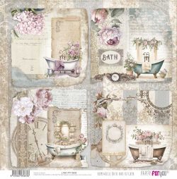 PFY-13633 - Papel Scrap doble cara 180gr 12"x12" (Home&Deco Bath and Kitchen)- pack 12 ud.