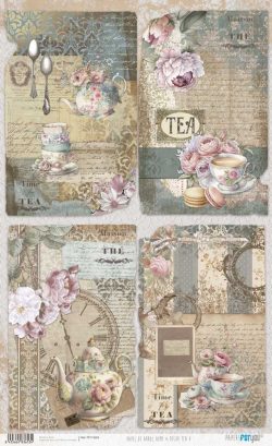 PFY-13653 - Papel Arroz 54x33 cm 25-30 gr. (Home&Deco Tea)- pack 6 ud.