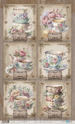 PFY-13654 - Papel Arroz 54x33 cm 25-30 gr. (Home&Deco Tea)- pack 6 ud.