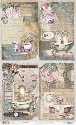 PFY-13659 - Papel Arroz 54x33 cm 25-30 gr. (Home&Deco Bath)- pack 6 ud.