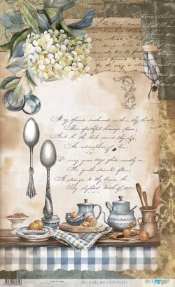 PFY-13662 - Papel Arroz 54x33 cm 25-30 gr. (Home&Deco Kitchen)- pack 6 ud.