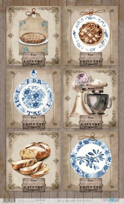 PFY-13667 - Papel Arroz 54x33 cm 25-30 gr. (Home&Deco Kitchen)- pack 6 ud.