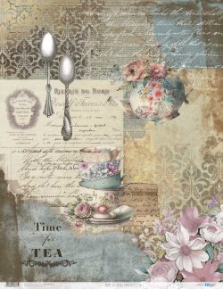 PFY-13673 - Papel Arroz 54x70 cm 25-30 gr. (Home&Deco Tea)- pack 6 ud.