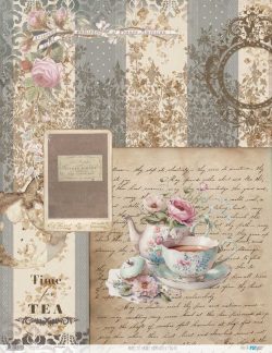 PFY-13676 - Papel Arroz 54x70 cm 25-30 gr. (Home&Deco Tea)- pack 6 ud.