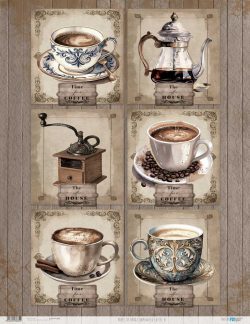 PFY-13685 - Papel Arroz 54x70 cm 25-30 gr. (Home&Deco Coffee)- pack 6 ud.