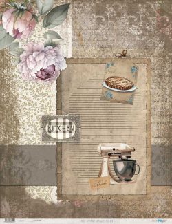 PFY-13694 - Papel Arroz 54x70 cm 25-30 gr. (Home&Deco Kitchen)- pack 6 ud.