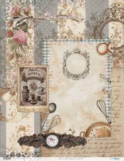 PFY-13696 - Papel Arroz 54x70 cm 25-30 gr. (Home&Deco Kitchen)- pack 6 ud.