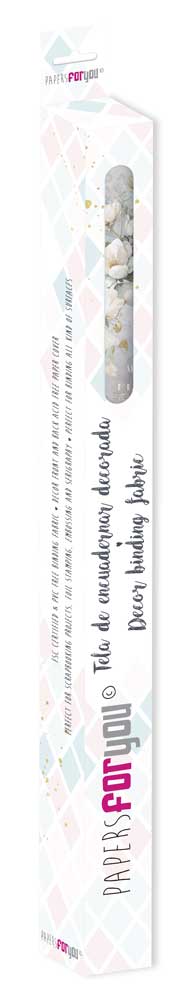 CPFY-12788 - Caja Tela Encuadernar Decorada 70x50cm. (La Vie En Fleurs Magnolias I) - pack 6 ud.