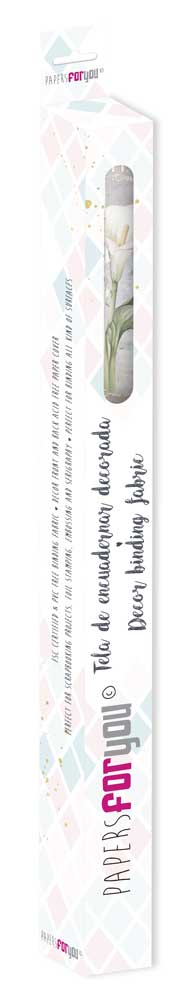 CPFY-12817 - Caja Tela Encuadernar Decorada 70x50cm. (La Vie En Fleurs Calla Lily III) - pack 6 ud.