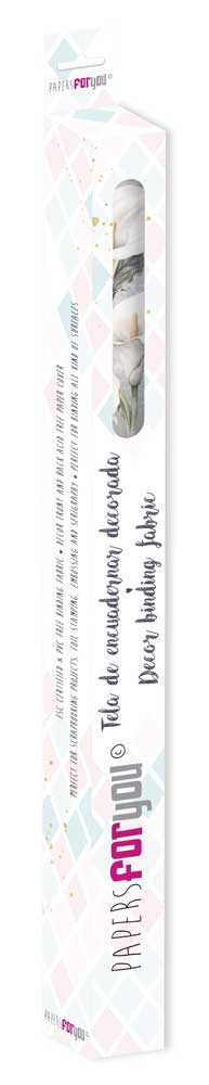 CPFY-12818 - Caja Tela Encuadernar Decorada 70x50cm. (La Vie En Fleurs Calla Lily IV) - pack 6 ud.