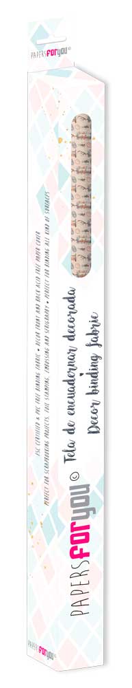 CPFY-12987 - Caja Tela Encuadernar Decorada 70x50cm (L´Atelier IV) - pack 6 ud.