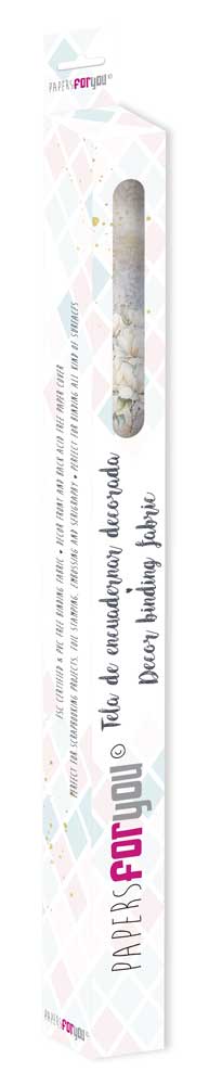 CPFY-13093 - Caja Tela Encuadernar Decorada 70x50cm. (La Petite Vie En Fleurs Magnolias III) - pack 6 ud.
