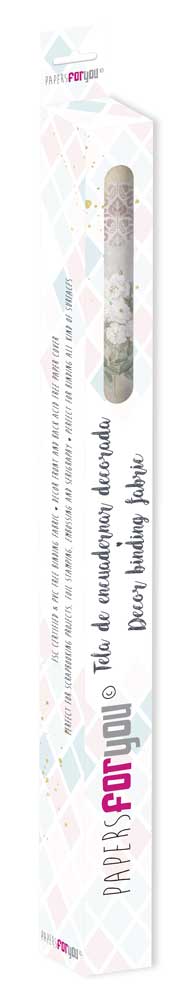 CPFY-13097 - Caja Tela Encuadernar Decorada 70x50cm. (La Petite Vie En Fleurs Roses I) - pack 6 ud.