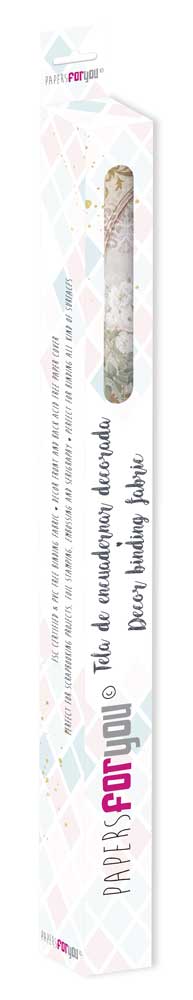 CPFY-13098 - Caja Tela Encuadernar Decorada 70x50cm. (La Petite Vie En Fleurs Roses II) - pack 6 ud.