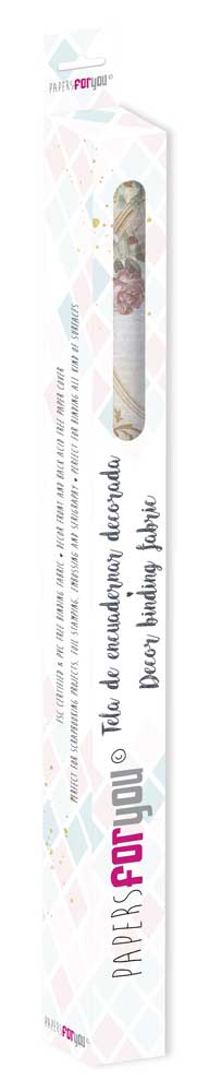 CPFY-13102 - Caja Tela Encuadernar Decorada 70x50cm. (La Petite Vie En Fleurs Roses V) - pack 6 ud.