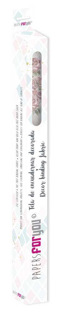 CPFY-13103 - Caja Tela Encuadernar Decorada 70x50cm. (La Petite Vie En Fleurs Roses VI) - pack 6 ud.