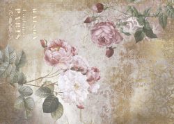 PFY-12794 - Tela Encuadernar Decorada 70x50cm (La Vie En Fleurs Roses II) - pack 6 ud.
