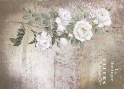 PFY-12795 - Tela Encuadernar Decorada 70x50cm. (La Vie En Fleurs Roses III) - pack 6 ud.
