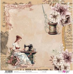 PFY-12974 - Papel Scrap doble cara 180gr 12"x12" (L´Atelier)- pack 12 ud.