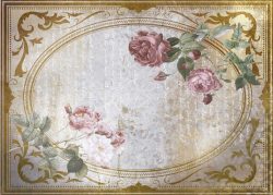 PFY-13101 - Tela Encuadernar Decorada 70x50cm. (La Petite Vie En Fleurs Roses IV) - pack 6 ud.