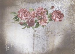 PFY-13102 - Tela Encuadernar Decorada 70x50cm. (La Petite Vie En Fleurs Roses V) - pack 6 ud.