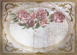 PFY-13103 - Tela Encuadernar Decorada 70x50cm. (La Petite Vie En Fleurs Roses VI) - pack 6 ud.