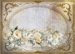 PFY-13121 - Tela Encuadernar Decorada 70x50cm. (La Petite Vie En Fleurs Daisies IV) - pack 6 ud.